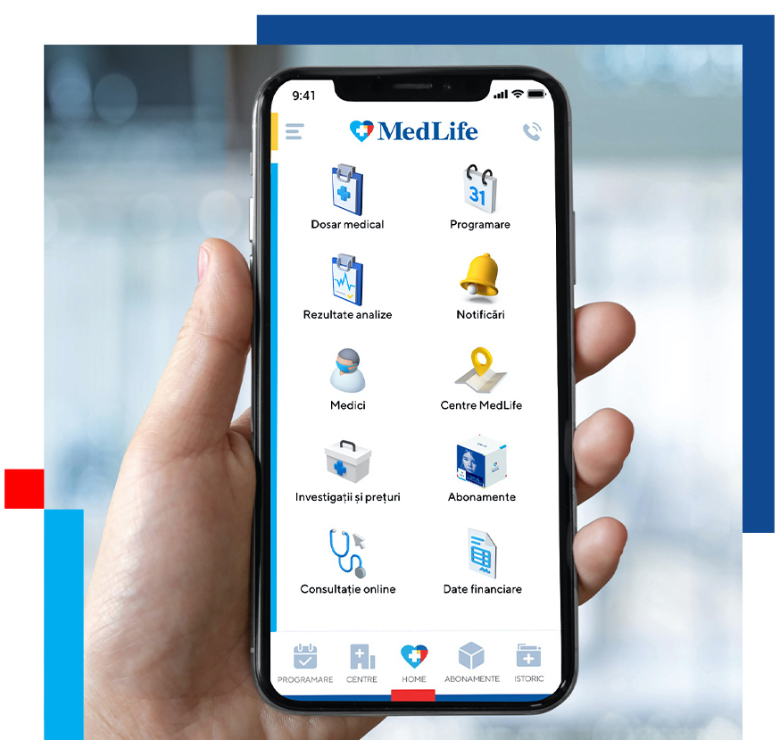 Rezultate analize, aplicatia mobila medlife