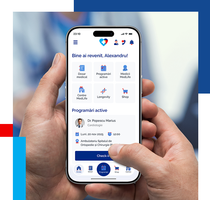 Rezultate analize, aplicatia mobila medlife