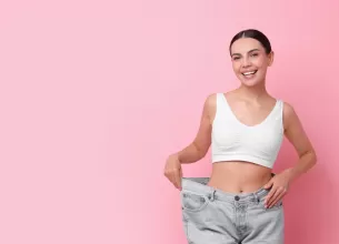 Femeie care a scazut in greutate