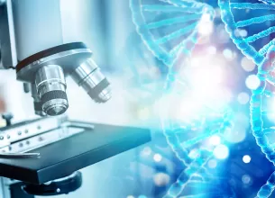 Microscop si helix ADN.