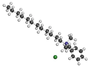 Model molecular al clorurii de benzalconiu utilizata in produse antiseptice