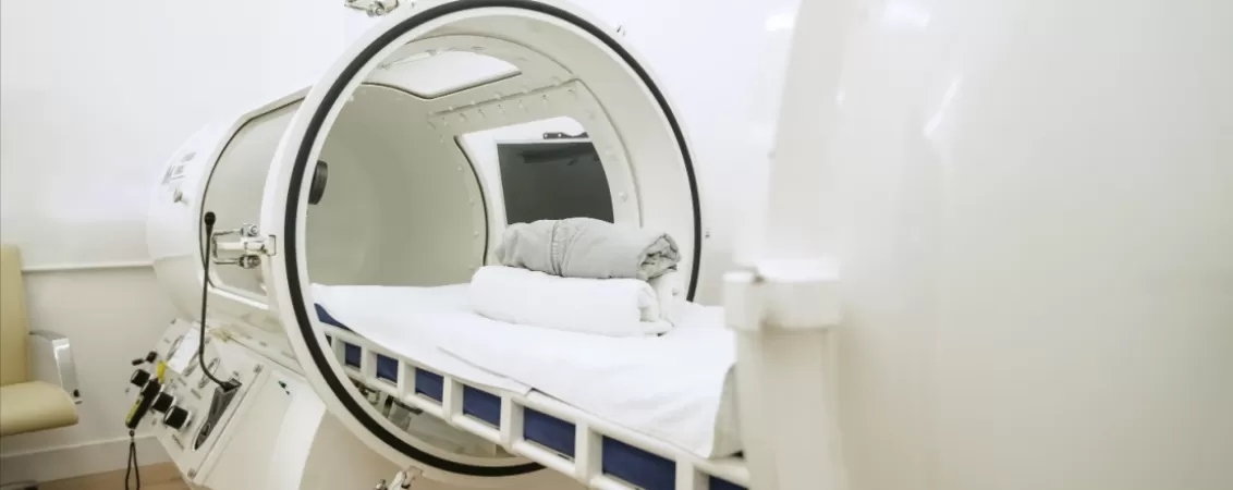 Camera hiperbara medicala cu presiune unica utilizata in tratamente cu oxigenoterapie