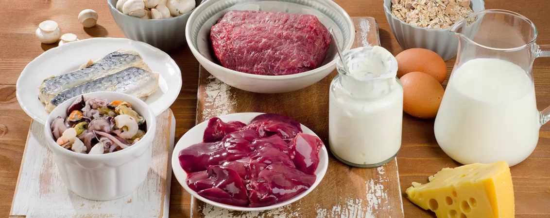 Alimente bogate in vitamina B12, pe masa.