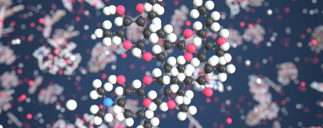 Model molecular 3d al moleculei claritromicina
