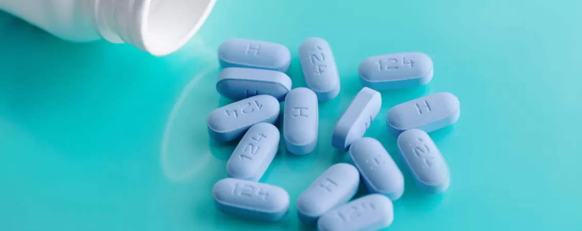 Sticluta deschisa cu pastile pentru profilaxie pre-expunere (PrEP) intr-un context medical