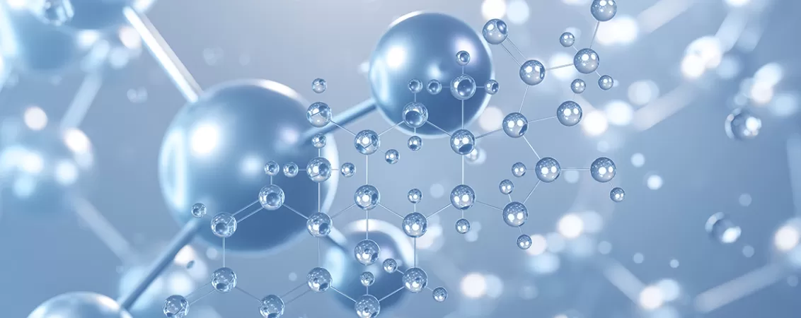 Ilustratie 3d a structurii moleculare a triamcinolonului, un corticosteroid utilizat in tratamentul inflamatiilor