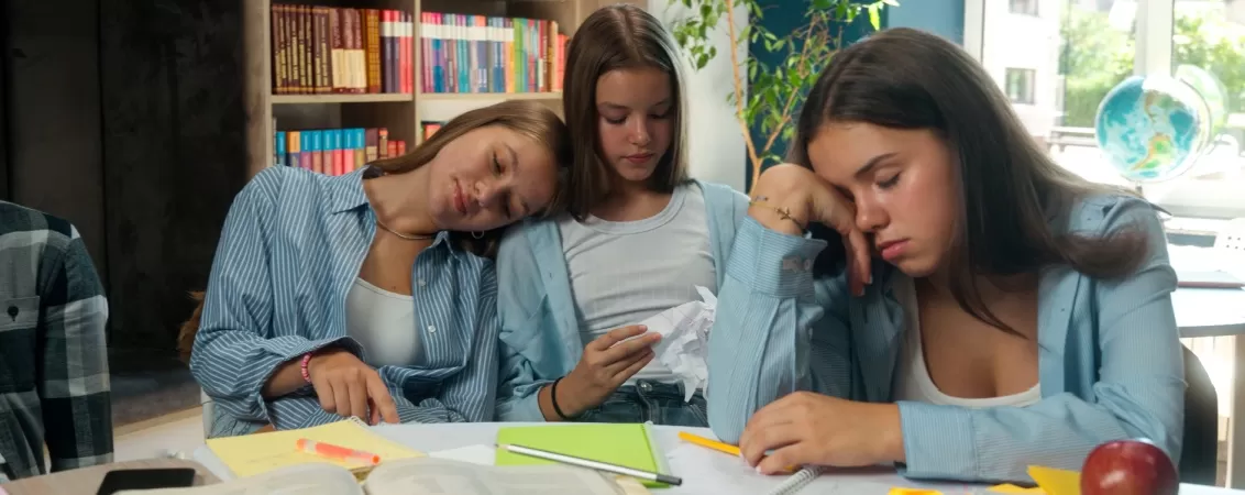 Grup de adolescente obosite