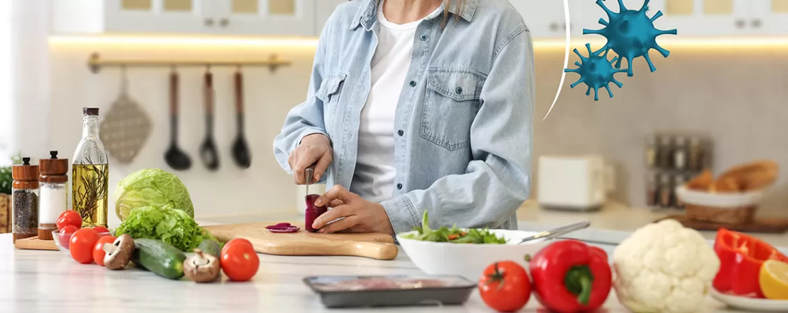 Alimentatia sanatoasa, esentiala pentru intarirea sistemului imun.