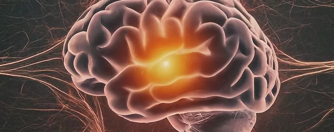 Ilustratie cu unde cerebrale care simbolizeaza activitatea si functionarea creierului