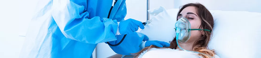 Femeie la terapie intensiva din cauza infectiei si septicemiei