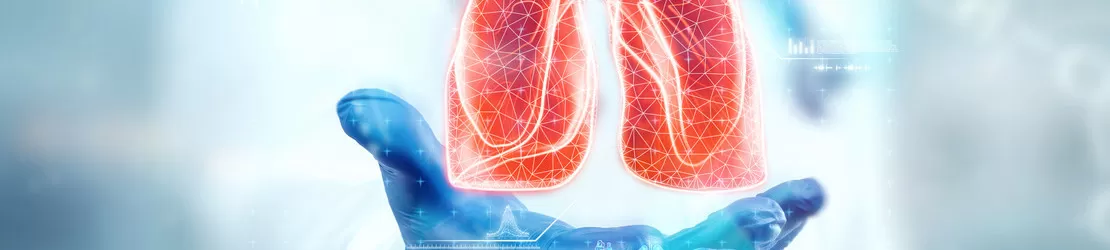 doctor pneumolog cu holograma unui plaman