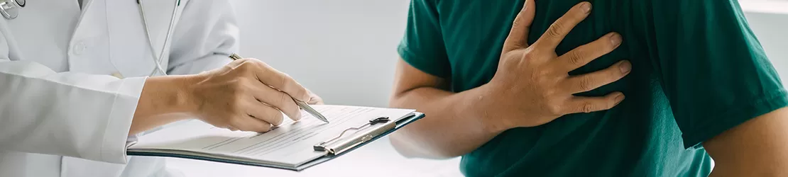 Barbat cu durere precordiala in cadrul unui consult medical