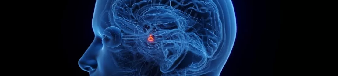 localizarea glandei hipofize in interiorul craniului