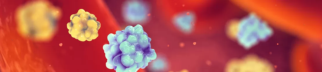 Reprezentare grafica pentru molecule de insulina si glucoza in sange