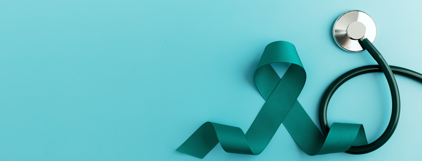 Panglica teal, simbol al constientizarii cancerului ovarian si cervical