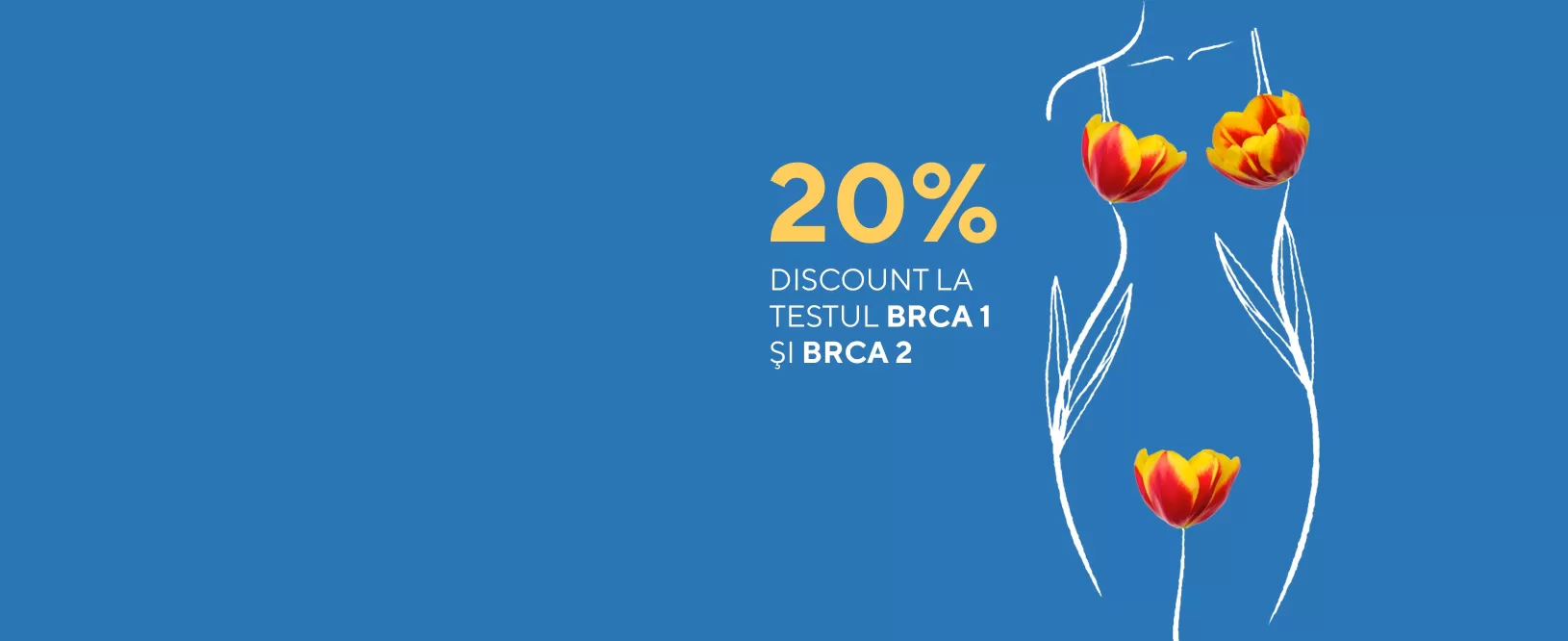 -20% la testul de predispozitie la cancerul ereditar de san si ovar – BRCA1 si BRCA2