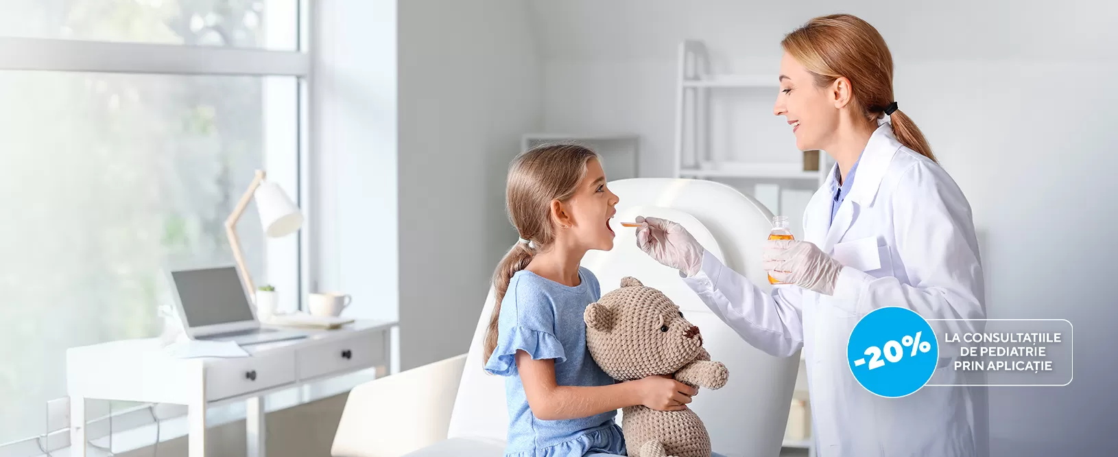 20% reducere la consultatiile de pediatrie