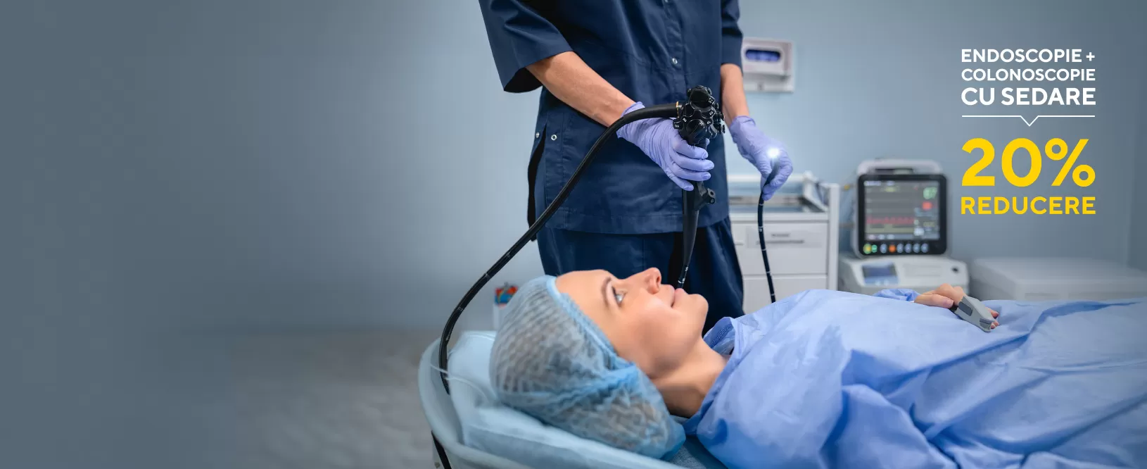 Promotie endoscopie + colonoscopie cu sedare
