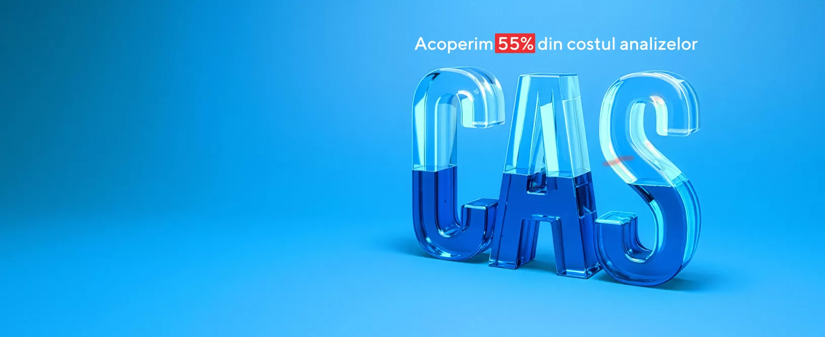 Acoperim 55% din costul analizelor