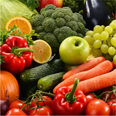 varietate de fructe si legume proaspete