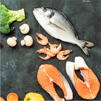 creveti si peste bogat in omega 3